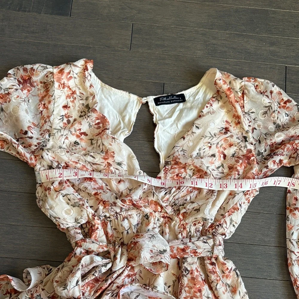 Morey Faith Collection Floral Mini Dress Size S - Picture 4 of 13